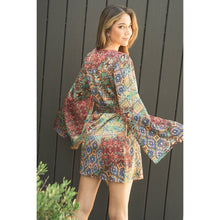 Kaleidoscope Kimono Mini Wrap Dress