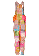 Recycled Sari Patchwork overalls // one size small-3XL