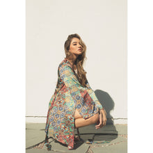 Kaleidoscope Kimono Mini Wrap Dress