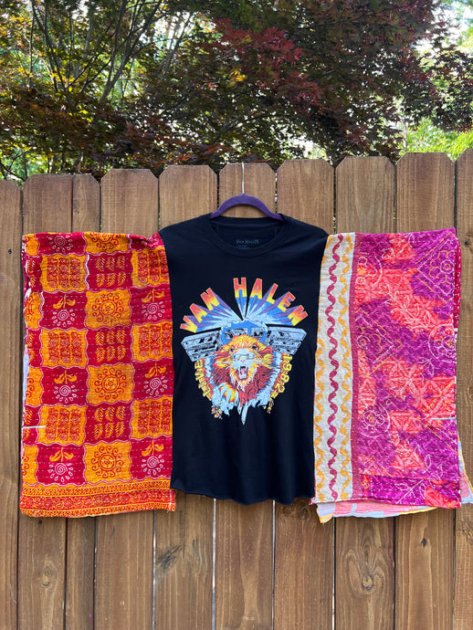 *remake* KANTHA TEE KAFTAN // open size handmade // VAN HALEN