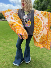 KIMONO TEE KAFTAN // open size handmade // DOLLY floral
