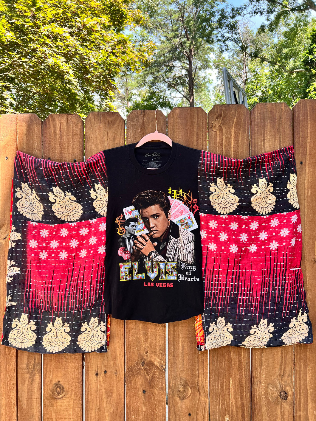 KANTHA TEE KAFTAN // open size handmade //ELVIS Vegas