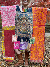 KANTHA WING UPCYCLED DRESS// free size handmade// TAPESTRY