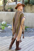 Unique Patterned Crochet Ruana – Colorful Tassel Cardigan ❤️: Magenta