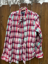 OOAK XL  Grateful Dead upcycled FLANNEL shirt