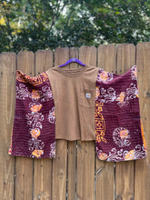 KANTHA TEE KAFTAN // open size handmade // CARHARTT