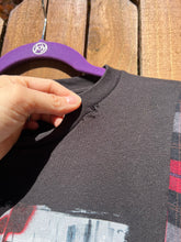 FLANNEL TEE GRAPHIC TOP // open size handmade // LINKIN PARK