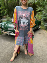 *Remake* KANTHA TEE DRESS // open size handmade // WOODSTOCK