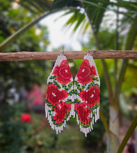 White Rose Earring