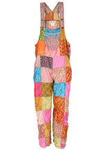 Recycled Sari Patchwork overalls // one size small-3XL