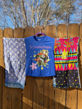 KANTHA TEE KAFTAN // open size handmade // SMASHING PUMPKINS blue