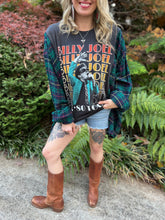 FLANNEL TEE KAFTAN // open size handmade //BILLY JOEL