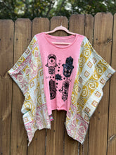 KANTHA TEE KAFTAN // open size handmade // HAMSA