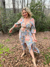 ELIZABETH rose 3/4 dress // maxi dress