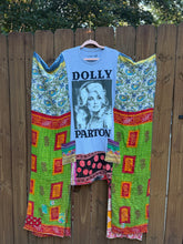 KANTHA WING UPCYCLED DRESS// free size handmade// Dolly grey