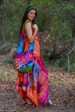 Wide-Leg Rainbow Tie-Dye Romper: 2 / One Size