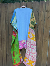 KANTHA WING UPCYCLED DRESS// free size handmade// Dolly grey