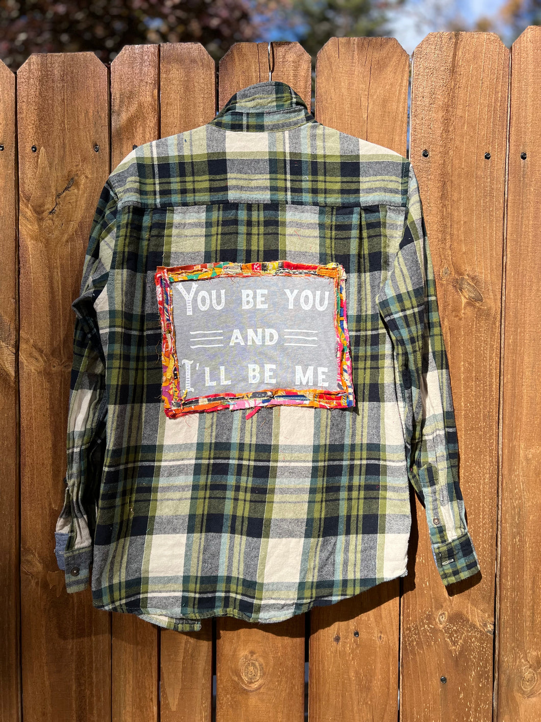 Superlovetees Upcycled Flannel //medium handmade // you be you