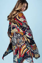 Midnight Monarch Viscose Kimono: Monarch
