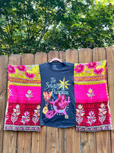 *remake* KANTHA TEE KAFTAN // open size handmade // SMASHING PUMPKINS Pink