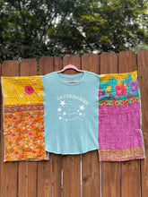 *remake* KANTHA TEE KAFTAN // open size handmade // DAYDREAMER Turquoise