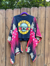 KANTHA TEE KAFTAN // open size handmade // GUNS N ROSES