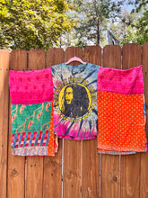 KANTHA TEE KAFTAN // open size handmade //BOB MARLEY tie dye