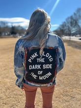 UPCYCLED JACKET  // Xl handmade // bleach dye Pink Floyd