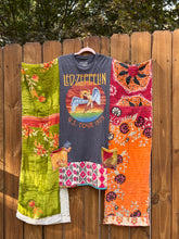 *remake* KANTHA WING UPCYCLED DRESS// open size handmade// LED ZEP grey