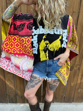 *Remake* KANTHA TEE KAFTAN // open size handmade // BLACK SABBATH