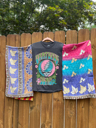 *remake* KANTHA TEE KAFTAN // open size handmade // Grateful Dead