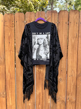 Burnt out velvet KIMONO TEE TUNIC // open size handmade // STEVIE LEGEND