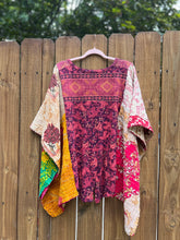 KANTHA TEE KAFTAN // open size handmade // lucky BOHO print