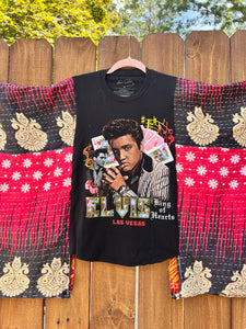KANTHA TEE KAFTAN // open size handmade //ELVIS Vegas