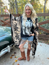 Burnt out velvet KIMONO TEE TUNIC // open size handmade // STEVIE LEGEND