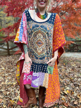 KANTHA WING UPCYCLED DRESS// free size handmade// TAPESTRY