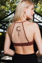 Crescent Moon Dream Catcher Tattoo Mesh Bralette 🌙: Black