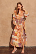Loving Free Maxi Wrap Dress: GOLDEN DESERT