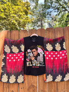 KANTHA TEE KAFTAN // open size handmade //ELVIS Vegas