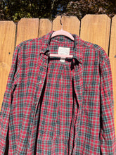 OOAK LARGE (men’s) SANTA vintage upcycled FLANNEL shirt