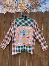 OOAK upcycled FLANNEL “blame it ” shirt // medium