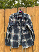 OOAK MEDIUM (men’s) THE BEATLES upcycled FLANNEL shirt