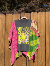KANTHA TEE KAFTAN // open size handmade //NIRVANA pink
