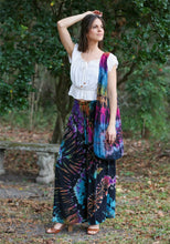 Stretch Galaxy tie dye // palazzo pants
