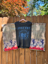 KANTHA TEE KAFTAN // open size handmade // SUBLIME grey