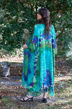Maxi Tie-Dye Cover-Up (Turquoise): 2 / One Size