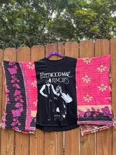 *Remake* KANTHA TEE KAFTAN // open size handmade // FLEETWOOD MAC black