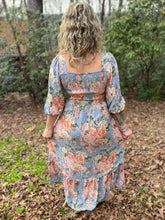 ELIZABETH rose 3/4 dress // maxi dress