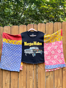 KANTHA TEE KAFTAN // open size handmade // MORGAN WALLEN truck