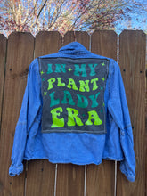 OOAK upcycled DENIM ” Plant lady” shirt  // medium